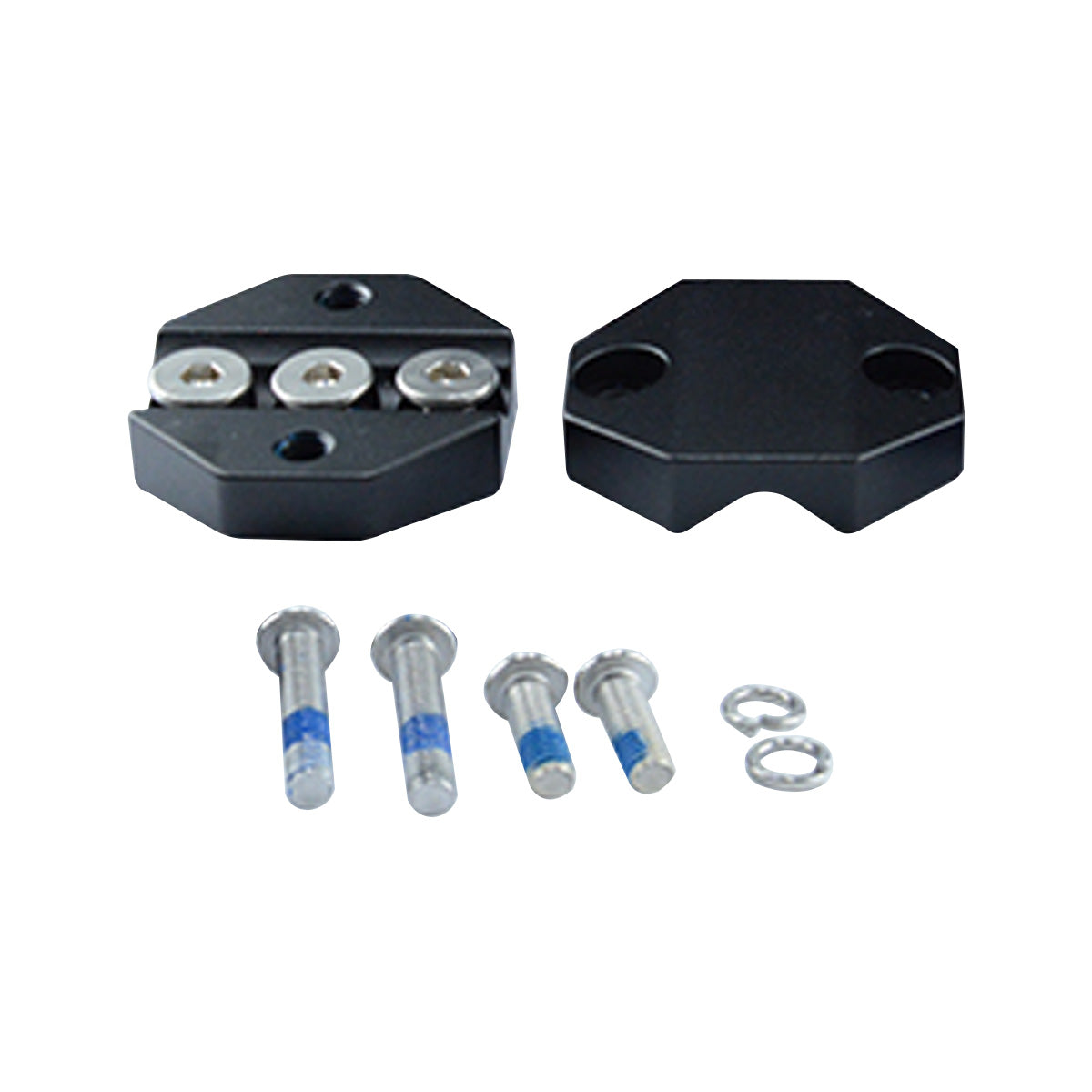 Linkifun crossbar clamp replacement bracket kit for compatible motorcycle navigation screens, designed as an alternative to the original magnetic mounting bracket.