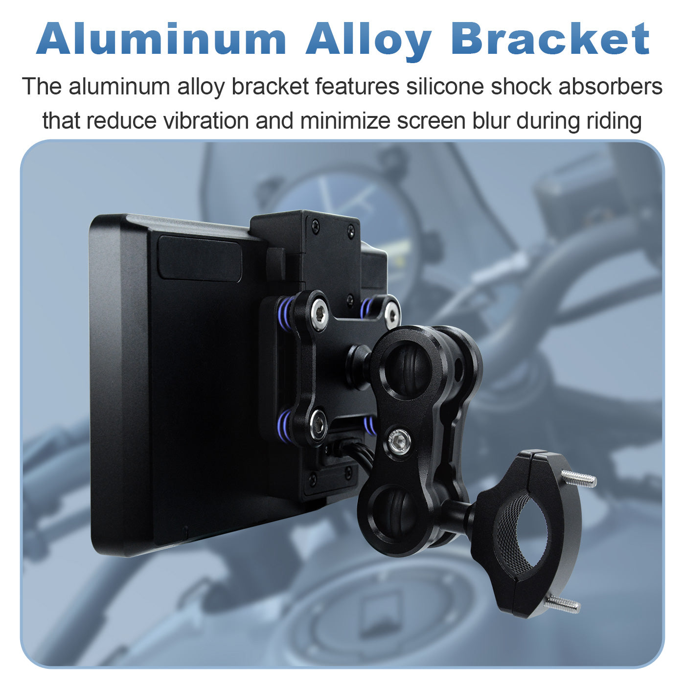 Linkifun MT13 universal bracket motorcycle navigation screen with DVR GPS aluminum alloy bracket shock absorption