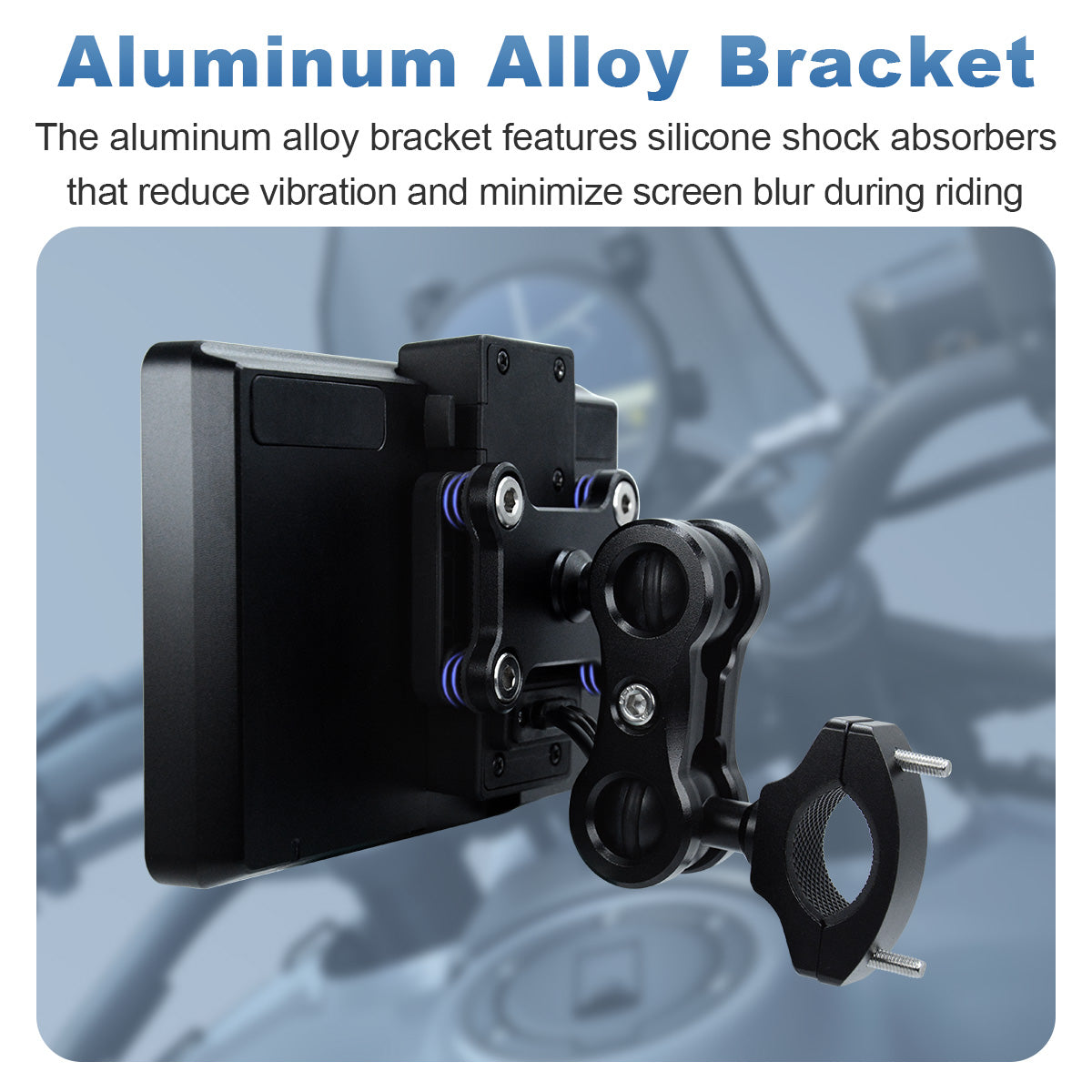 Linkifun™ MT13 + Bracket 6.2" Motorcycle Navigation Screen – Wireless CarPlay & Android Auto, Screen Mirroring, Optional DVR & GPS