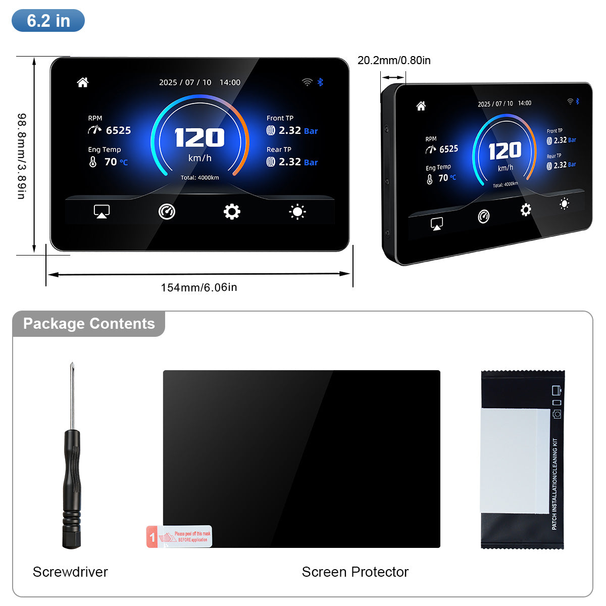 linkifun-mt13-pro-6-2-inch-bmw-smart-digital-display-screen-only-oem-bracket