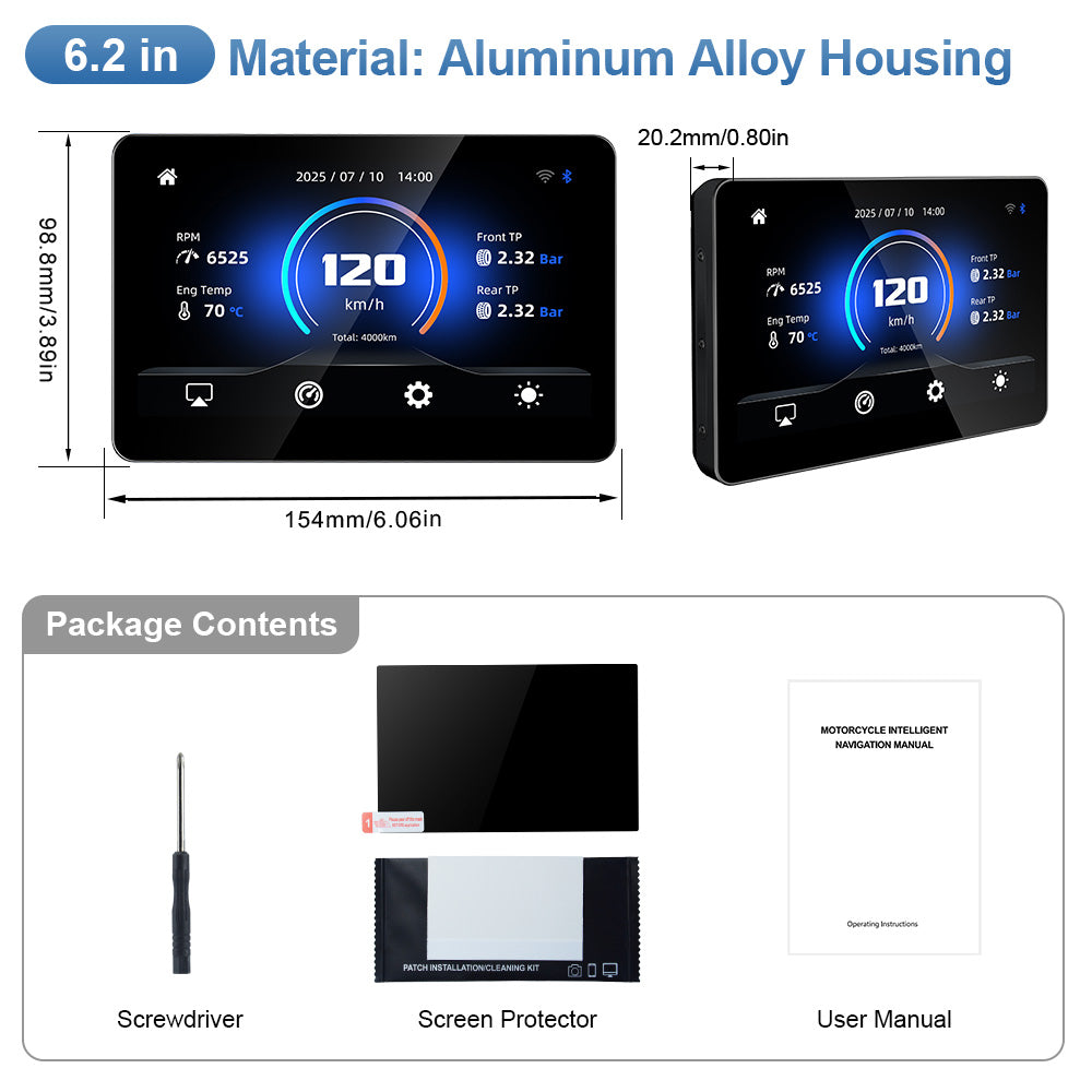 Linkifun™ MT3 Pro 5" & MT13 Pro 6.2" BMW Smart Digital Display – Wireless CarPlay & Android Auto, Screen Mirroring, Plug-and-Play with Wonder Wheel Control