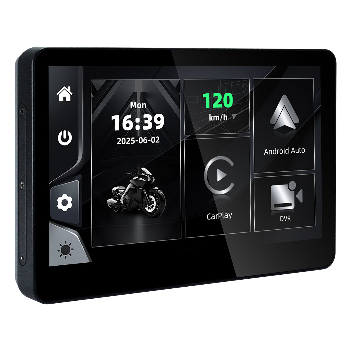 Linkifun™ MT13 + Bracket 6.2" Motorcycle Navigation Screen – Wireless CarPlay & Android Auto, Screen Mirroring, Optional DVR & GPS