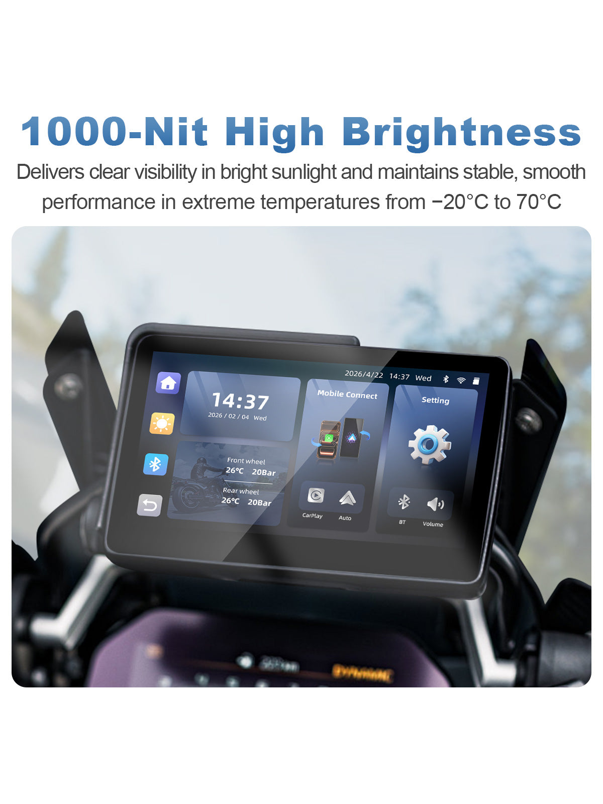 Linkifun MT13A 6.2 inch navigation screen for BMW 1000 nit high brightness display interface