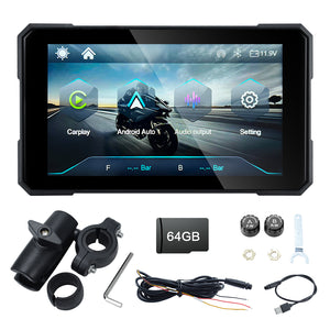 MT15 5" Motorcycle Navigation Screen with Bluetooth 5.0 & Portrait/Landscape Rotation (Optional TPMS)