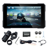 Linkifun™ MT15 5" Motorcycle Navigation Screen with Wireless CarPlay & Android Auto, Portrait & Landscape Mode, Single Bluetooth, Optional TPMS, Battery/USB Power