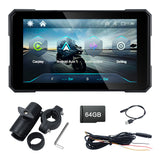 Linkifun™ MT15 5" Motorcycle Navigation Screen with Wireless CarPlay & Android Auto, Portrait & Landscape Mode, Single Bluetooth, Optional TPMS, Battery/USB Power