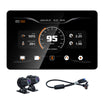 Display da moto Linkifun MT18A Pro DVR da 7,0" per BMW, CarPlay e Android Auto wireless, rotella di controllo, doppio DVR 1080P