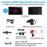 Linkifun™ MT20/MT30 5.5"/6.5" Wireless CarPlay Android Auto Dashboard Navigation Screen with DVR – Special for BMW Motorcycles