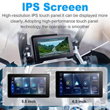 Linkifun MT20 MT30 BMW motorcycle navigation screen with 5.5-inch and 6.5-inch IPS touchscreen display, high resolution and smooth control.