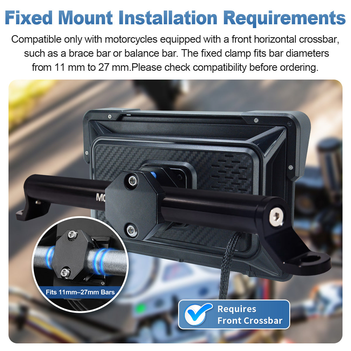 Linkifun™ MT22 7" Android 13 Motorcycle Navigation Screen with Wireless CarPlay & Android Auto, GPS, Auto-Rotation, Google Play, Optional TPMS & IP67