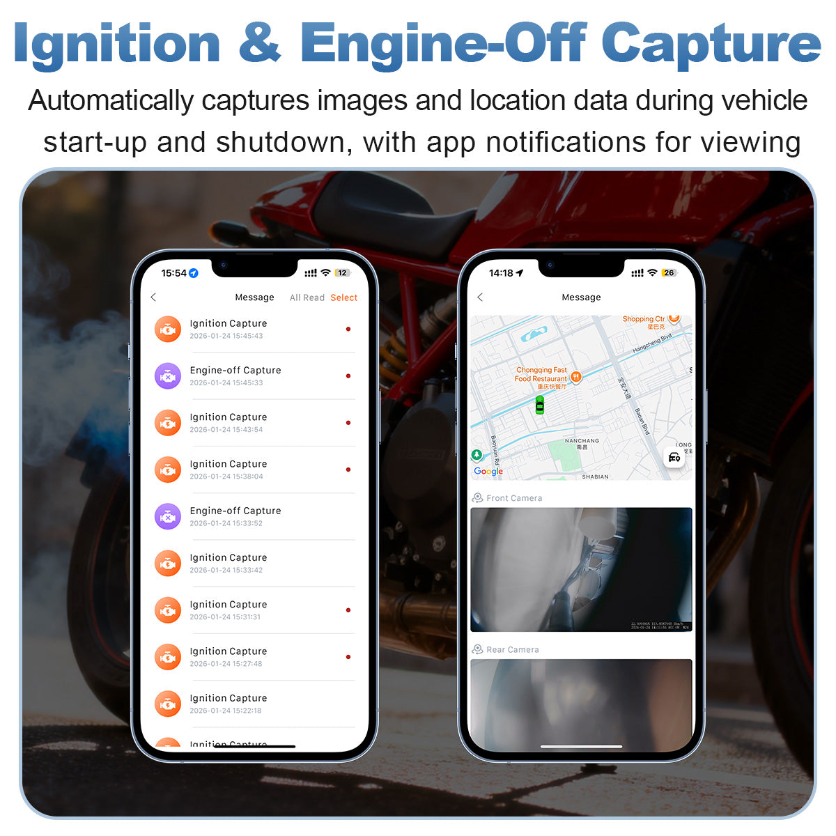 Linkifun™ MT24 7" 4G Motorcycle Smart Display – Wireless CarPlay & Android Auto, Remote Live Streaming, GPS, DVR & TPMS