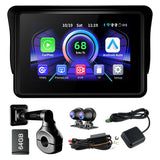 Linkifun™ MT3 5" Motorcycle Navigation Screen with Wireless CarPlay, Android Auto, Screen Mirroring, 1-Second Quick Release (Optional DVR with Built-in GPS)