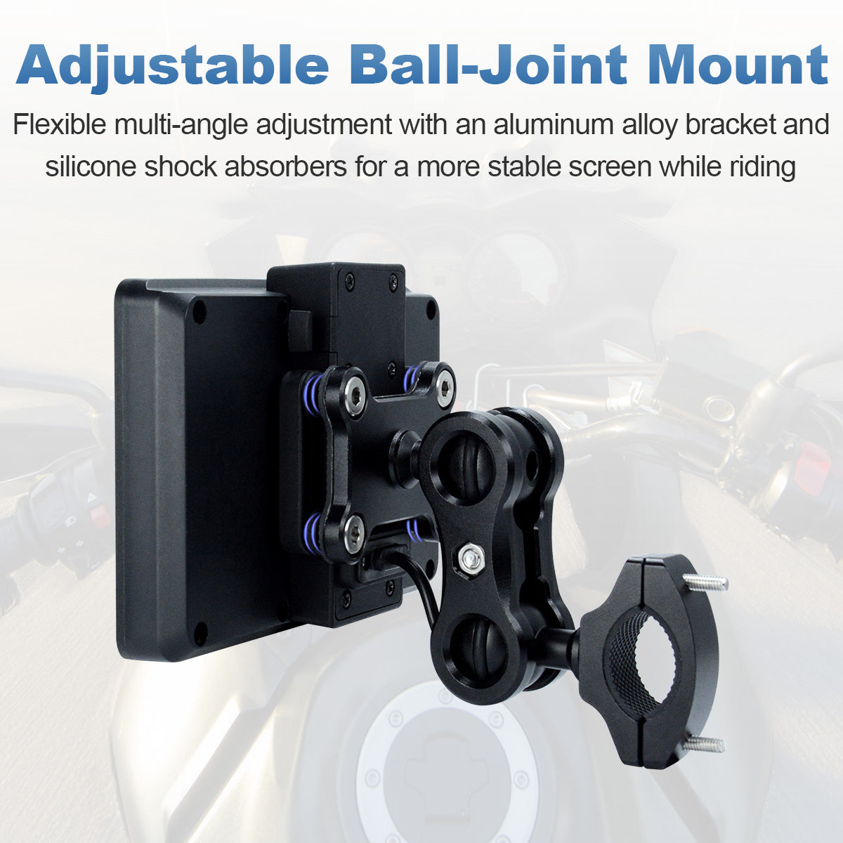 Linkifun™ MT3D / MT3C + Bracket 5" Android 13 / Android 14 Smart Display for Universal Motorcycles – Google Play, GPS, Wi-Fi, Wireless CarPlay & Android Auto