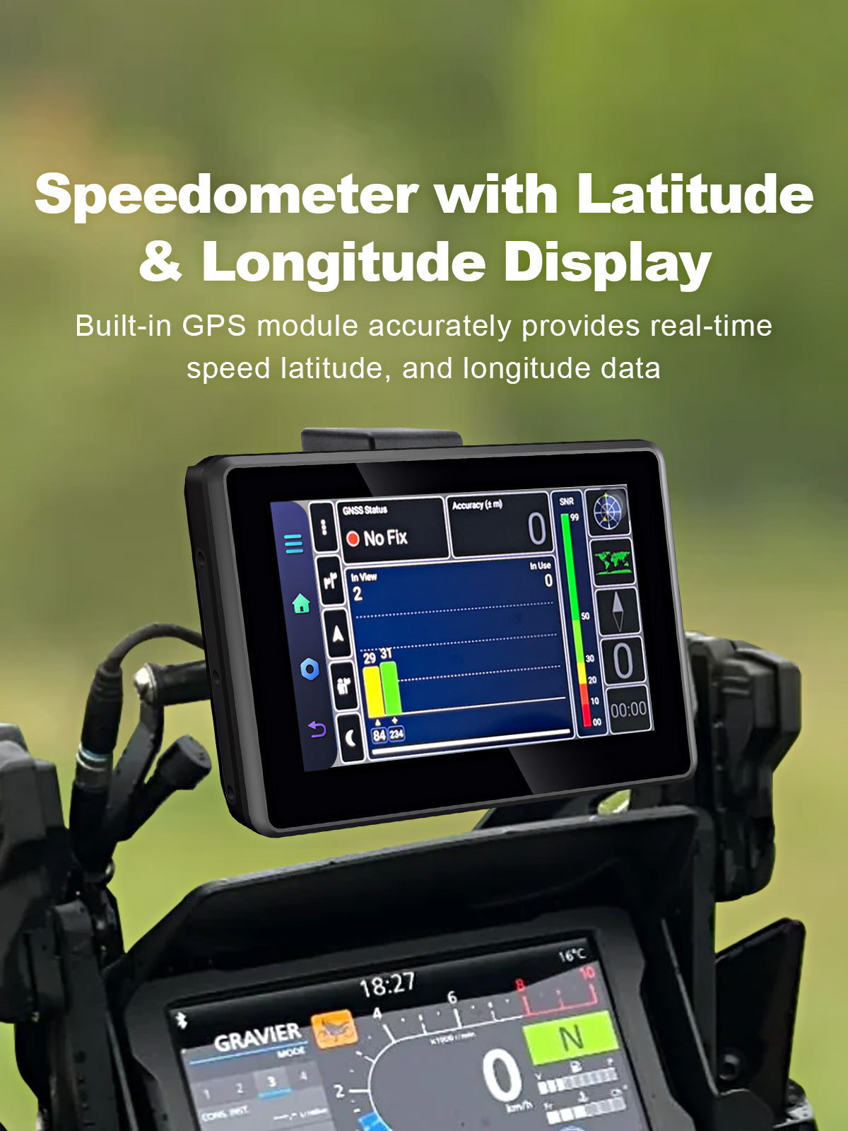 Linkifun MT3C MT3D universal bracket motorcycle smart display Android 13 Android 14 built in GPS interface