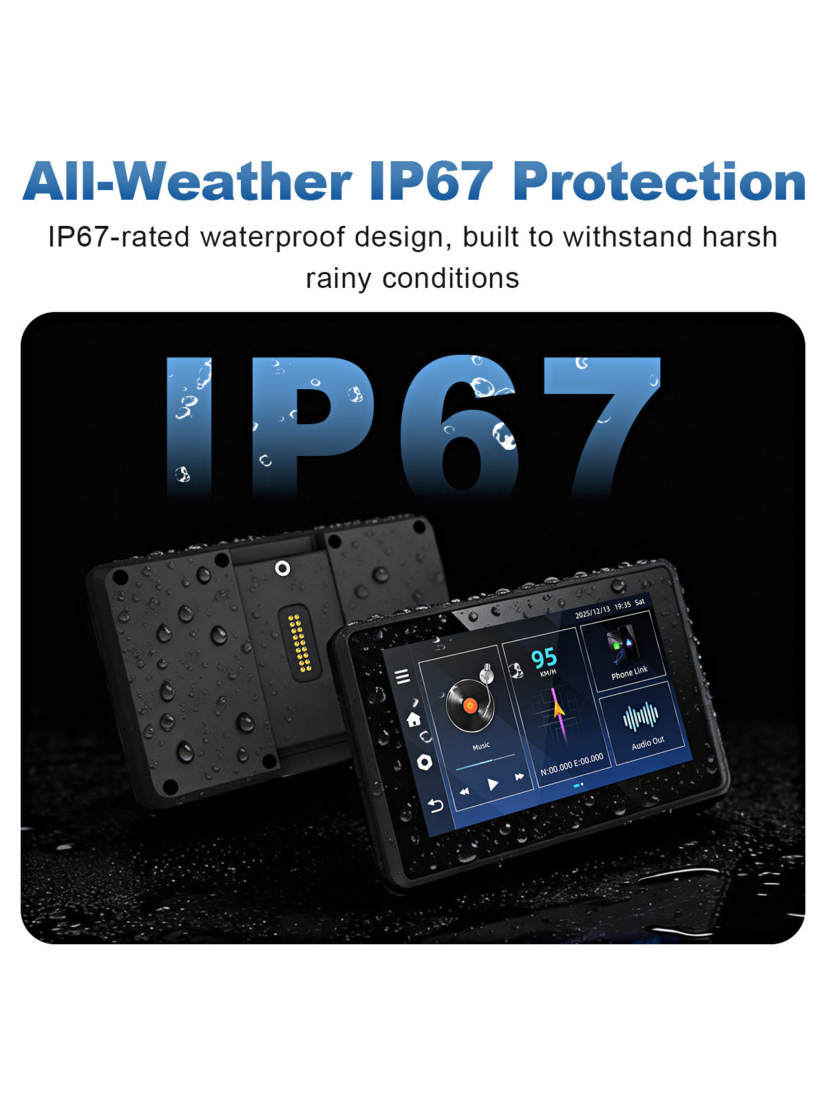 Linkifun MT3C MT3D universal bracket motorcycle smart display IP67 waterproof dustproof housing