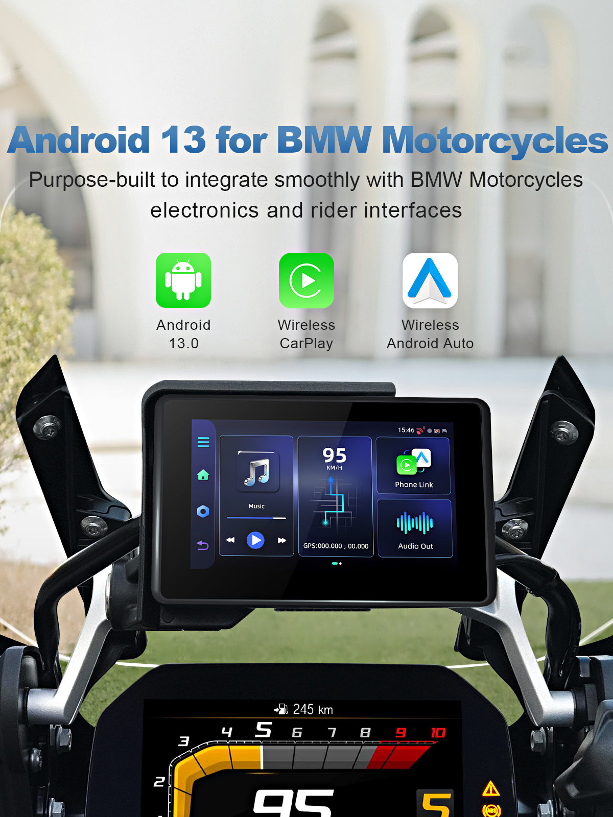 Linkifun MT3D BMW bmw motorcycle display Android 13 operating system interface