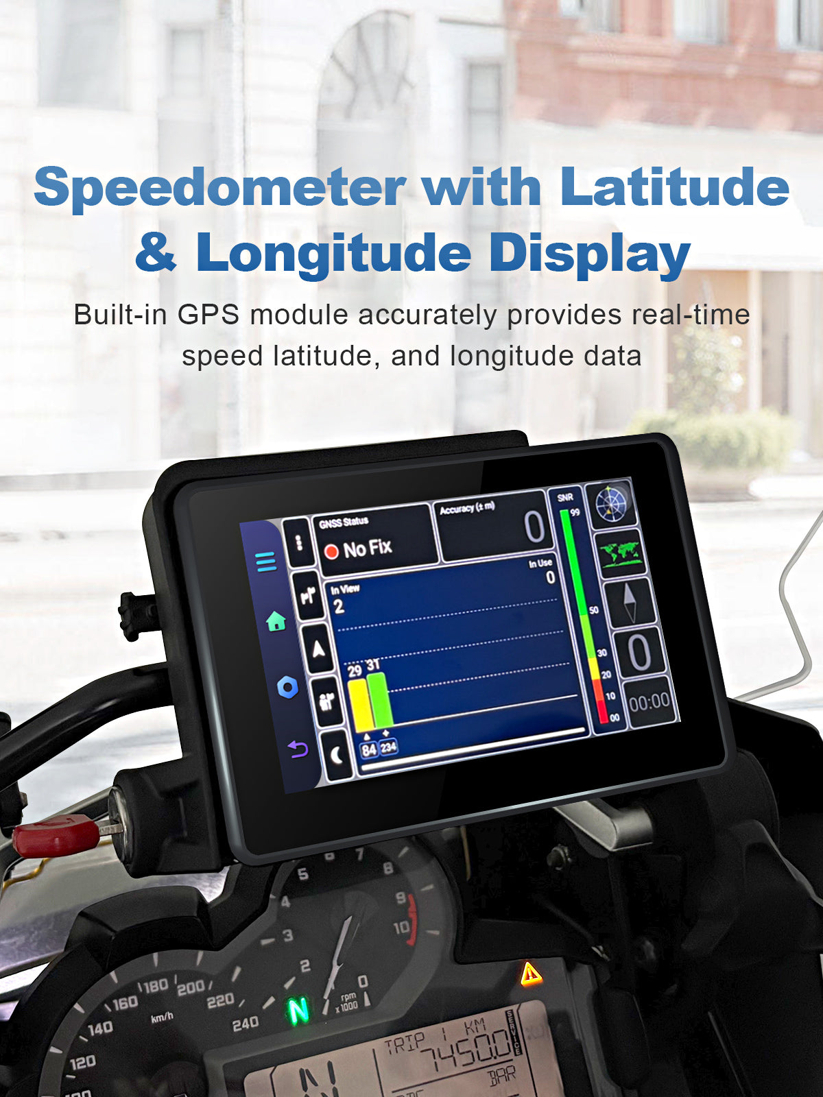 Linkifun MT3D BMW motorcycle display built in GPS navigation interface