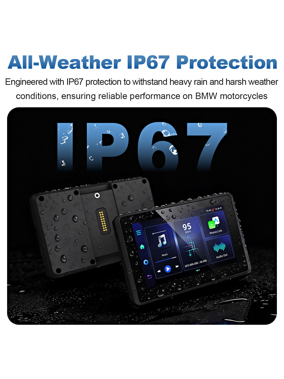 Linkifun MT3D BMW bmw motorcycle display IP67 waterproof housing exterior