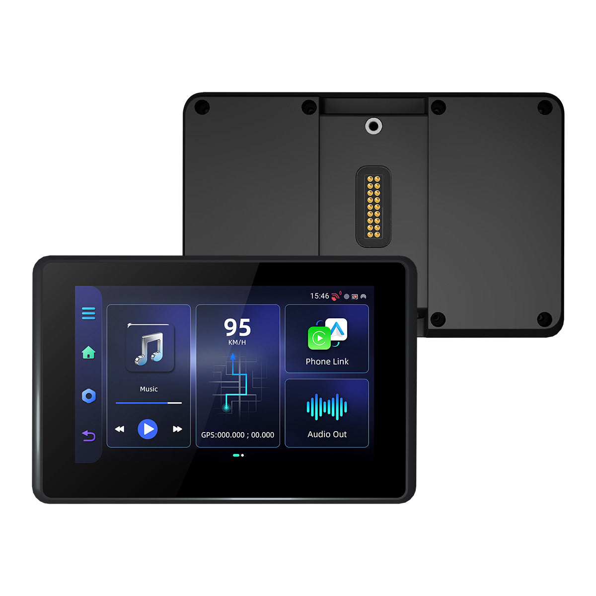 Linkifun™ MT3C 5" Android 14 Motorcycle Smart Display for BMW Motorcycles – Google Play, Built-in GPS, Wi-Fi, Wireless CarPlay & Android Auto