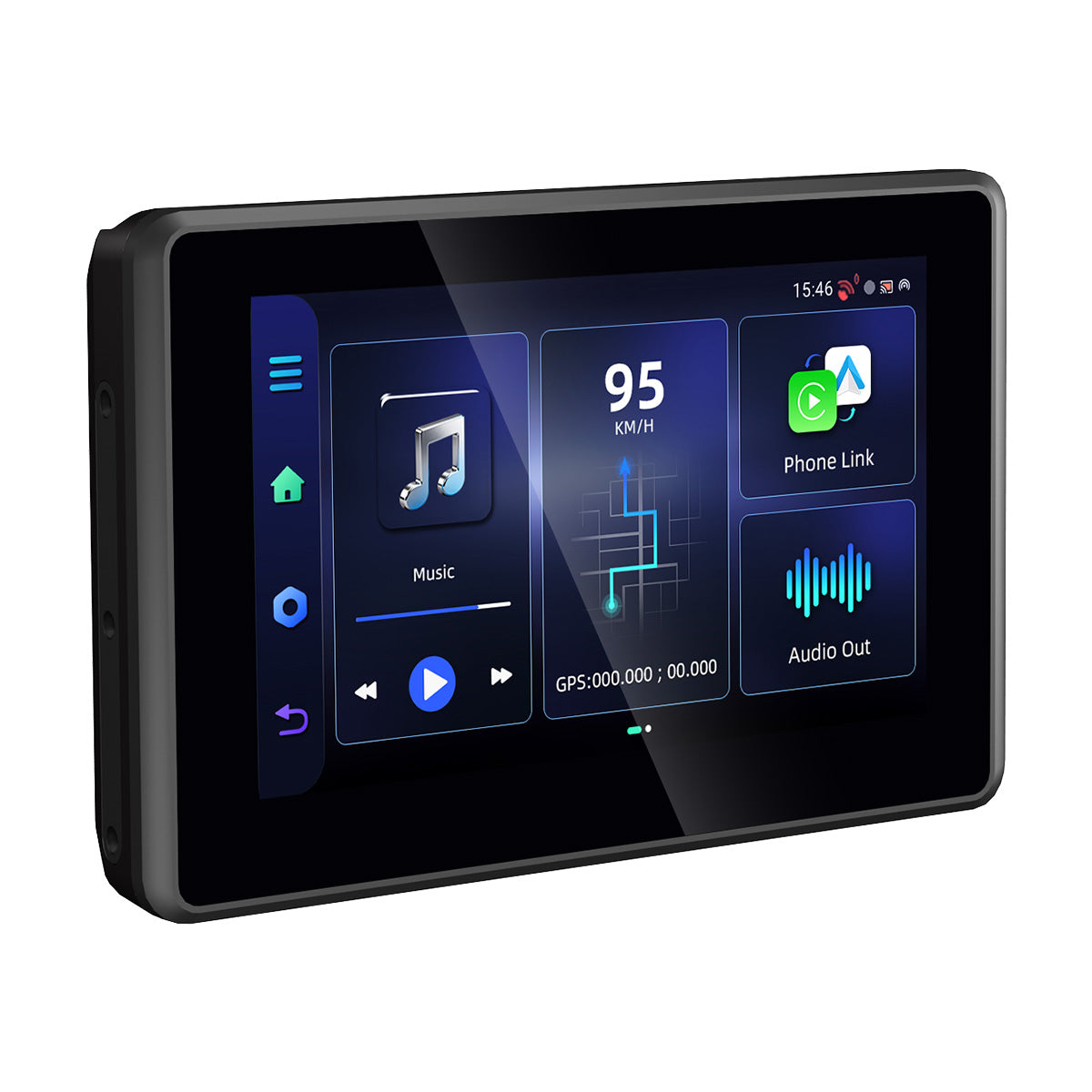 Linkifun™ MT3D 5" Android 13 Motorcycle Smart Display for BMW Motorcycles – GPS, Wi-Fi, Wireless CarPlay & Android Auto