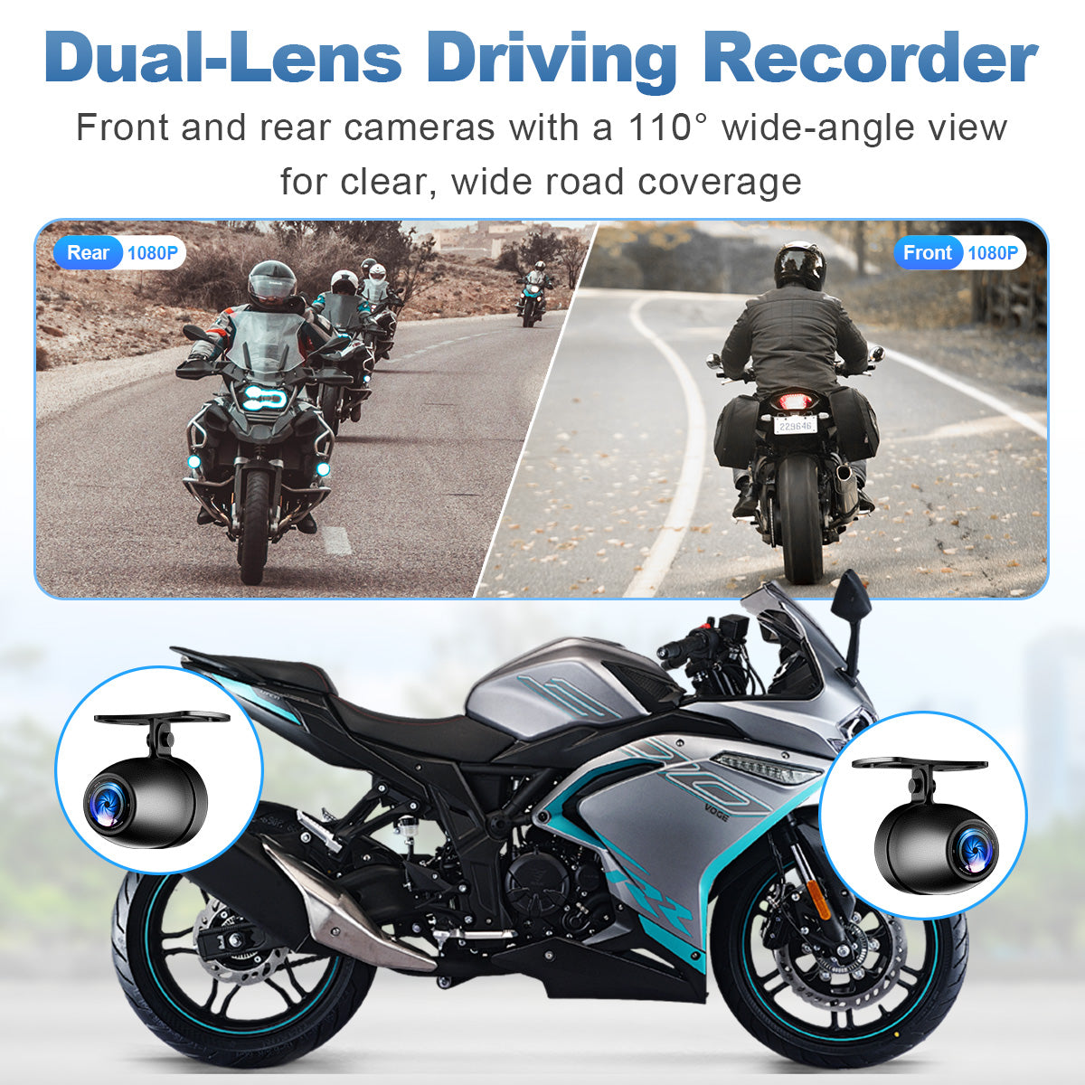 Linkifun™ MT5 / MT5A 6.25" Motorcycle Navigation Display with Wireless CarPlay, Android Auto, Screen Mirroring, Universal Mount (Optional DVR, GPS & TPMS)