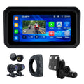 Linkifun™ MT9A 6" Motorcycle Navigation Screen with Wireless CarPlay & Android Auto, Front & Rear DVR Cameras, TPMS, IP67 Waterproof