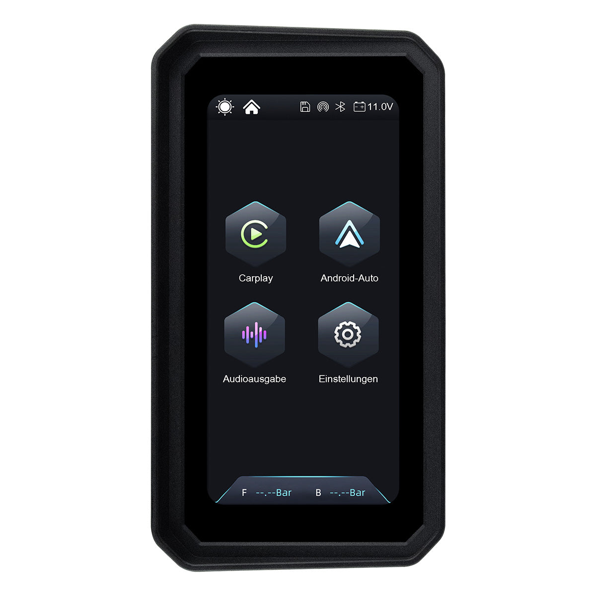 Linkifun™ MT9A 6" Motorcycle Navigation Screen with Wireless CarPlay & Android Auto, Portrait & Landscape Mode, Quick-Release Bracket, Single Bluetooth, Optional TPMS