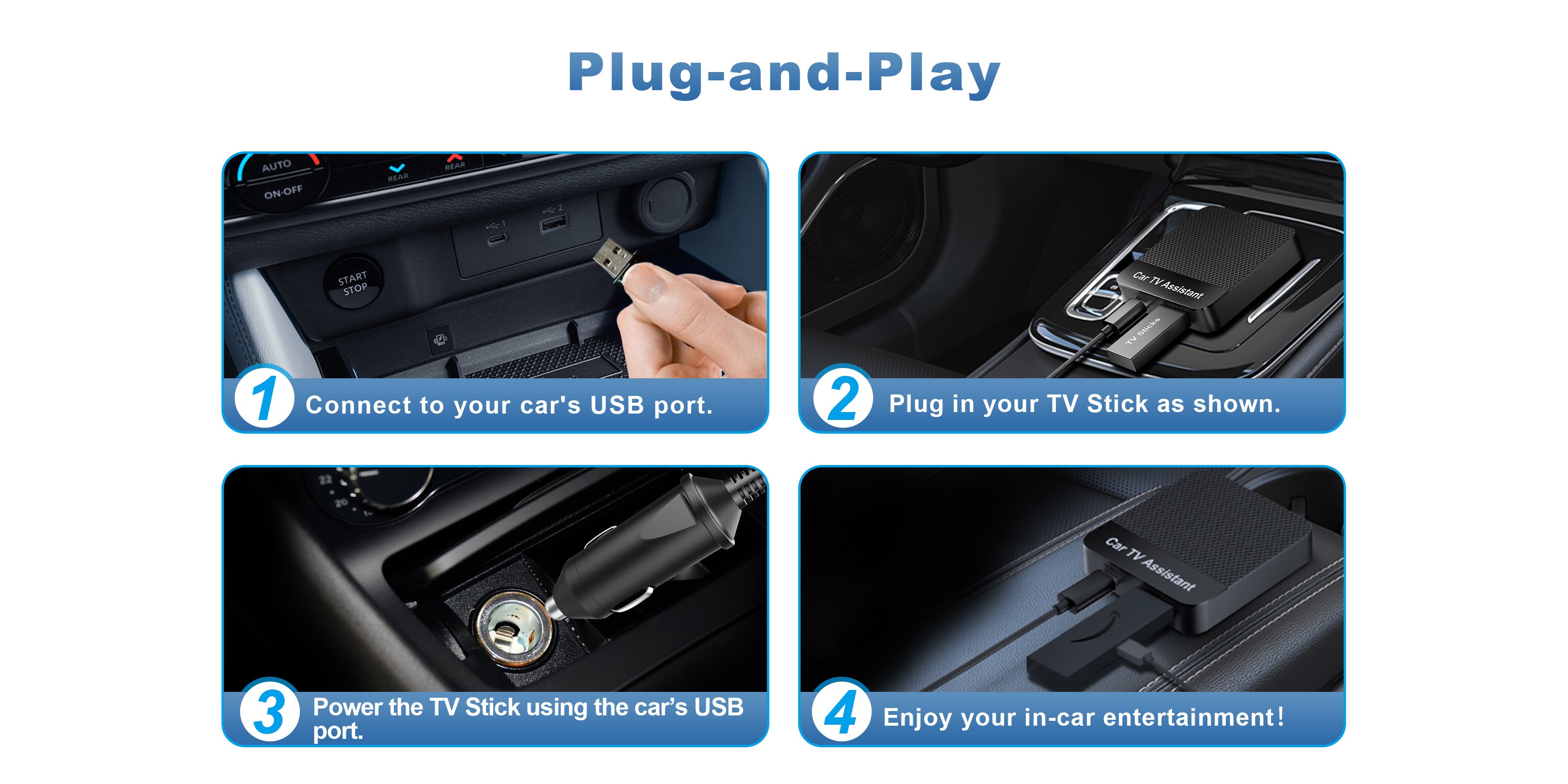 Linkifun Y3H Car TV Mate Pro wireless CarPlay and Android Auto HDMI adapter with simple plug-and-play installation for easy setup