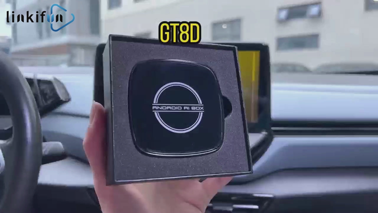 Linkifun™ GT8D Android 15 Smart AI Box – Wireless CarPlay/Android Auto